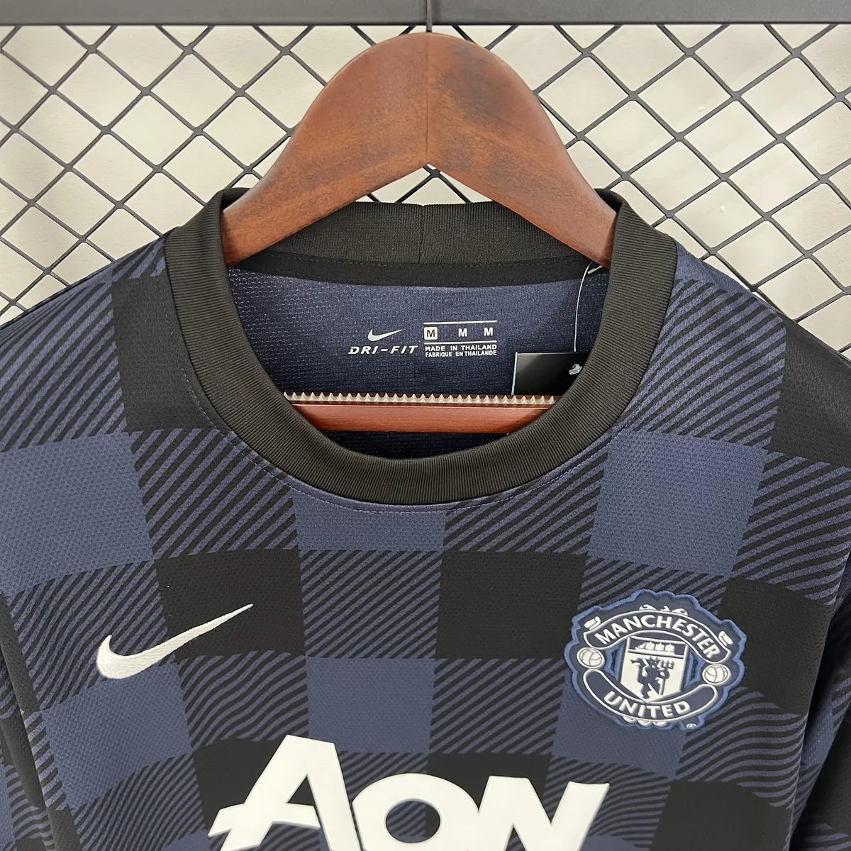 13-14 Manchester United Away Retro Kit Vintage Long Sleeve Shirt Soccer AAAAJersey Yupoo 2