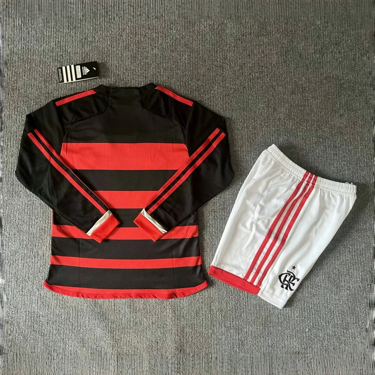 24-25 Flamengo Home Kid Kits Long Sleeve Youth Apparels AAAAJersey Wholesale Yupoo 1