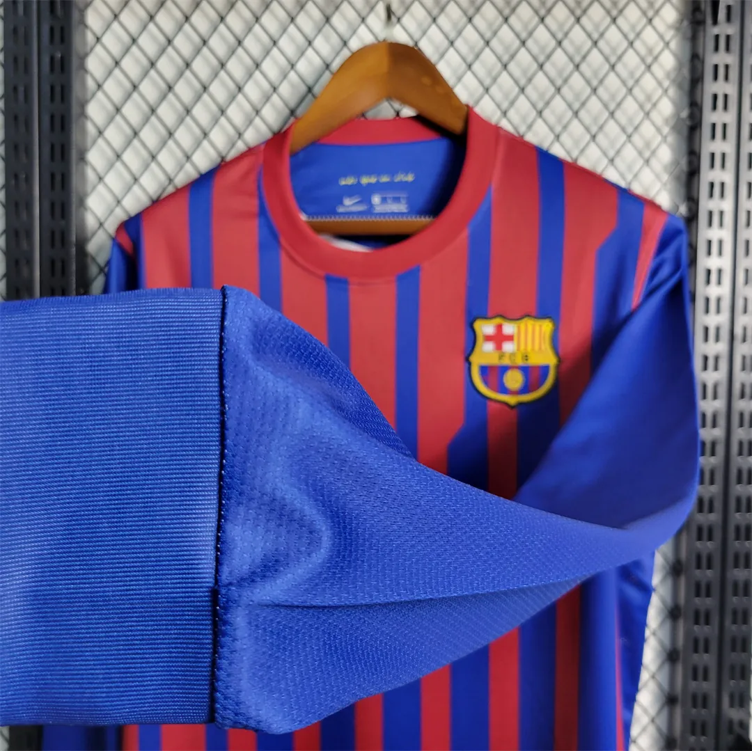 11-12 Barcelona home Long Sleeve 7