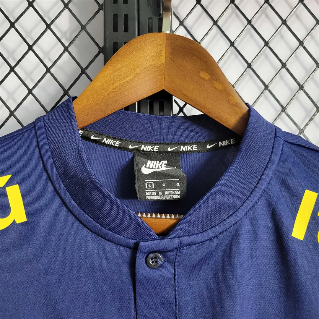 2023 Brazil Low Neck Polo Royal Blue 2