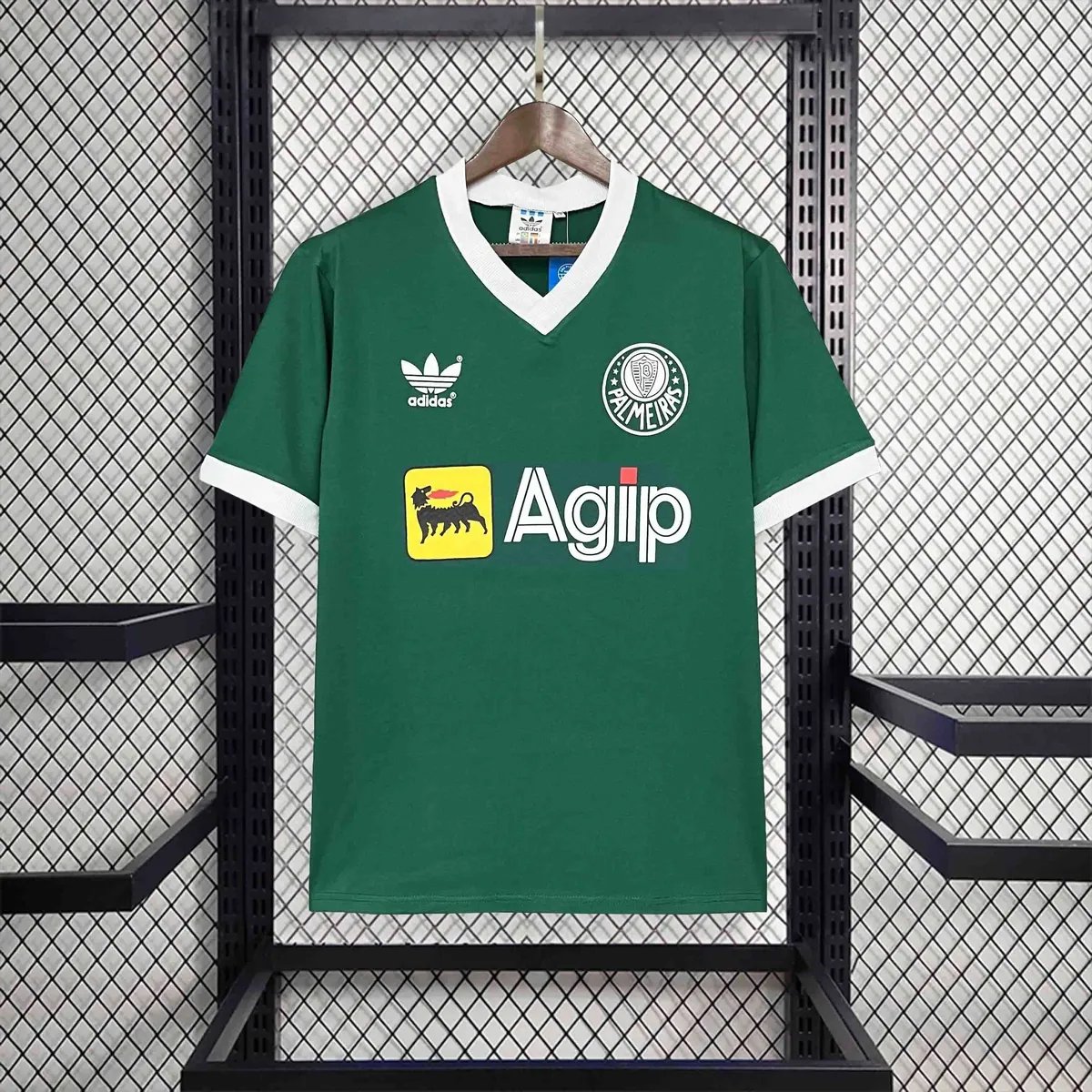 87-88 Palmeiras Home Retro Kit Vintage Shirt AAAAJersey Supplier Yupoo 4