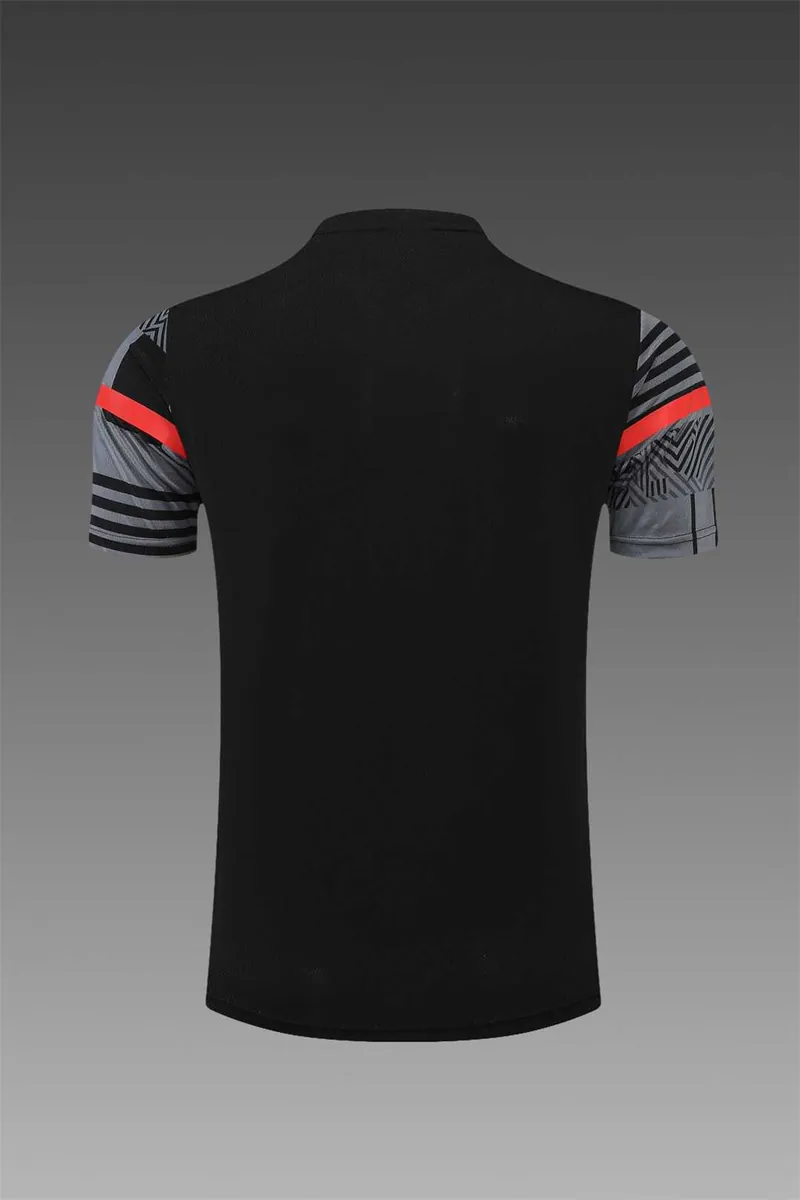 22-23 AC Milan Training Suit Short Sleeve Kit Grey 2