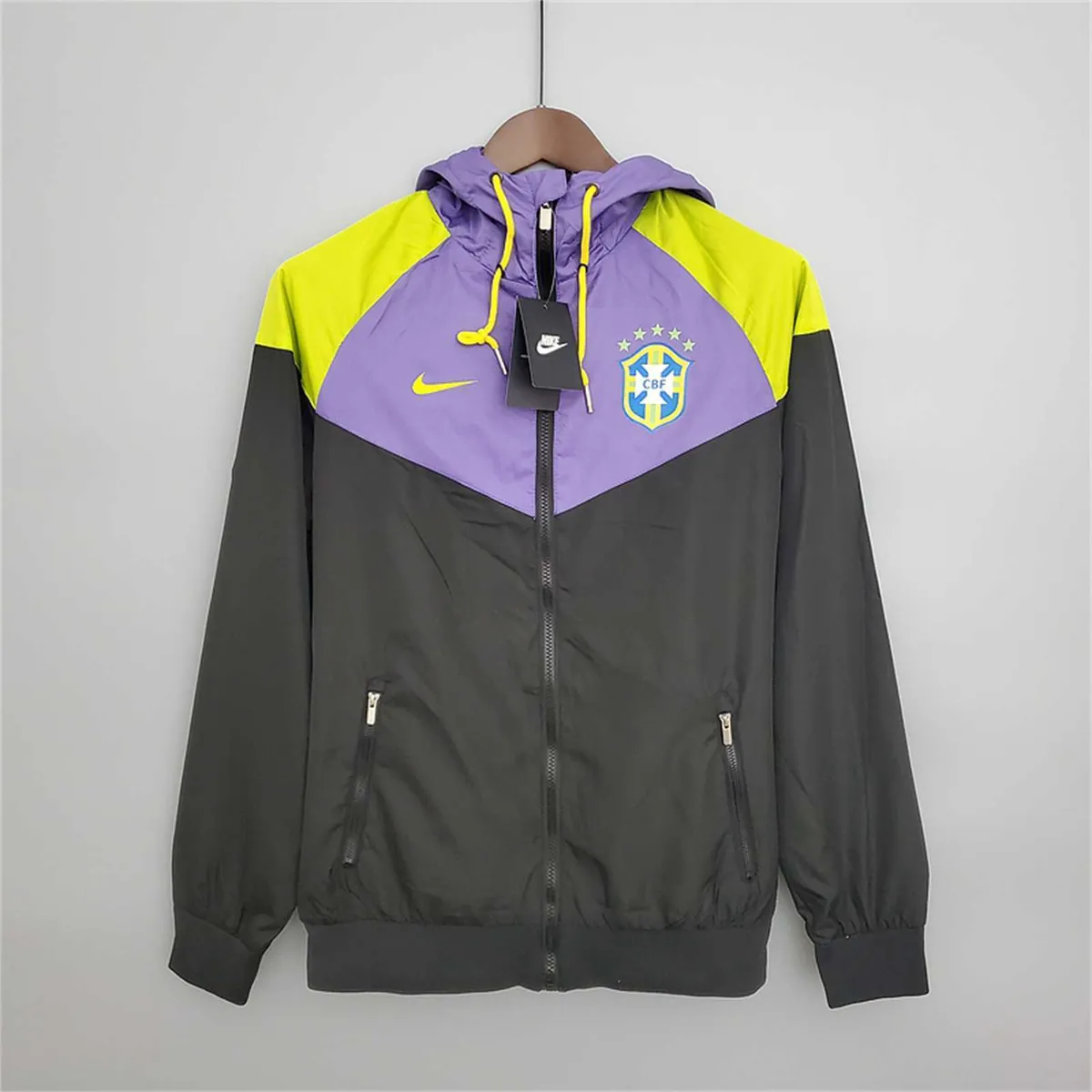 2021 Brazil purpleblack windbreaker 9