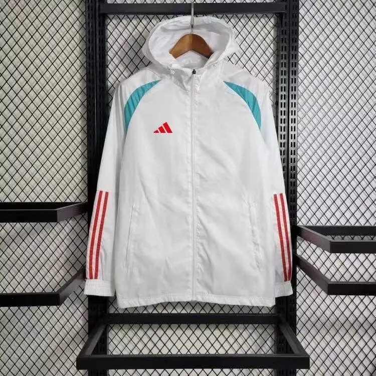 Windbreaker Adidas White S-XXL Cheap Soccer Jerseys 1