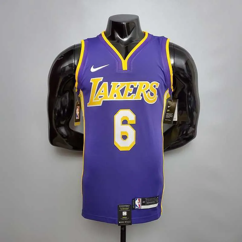 James #6 Lakers purple 9