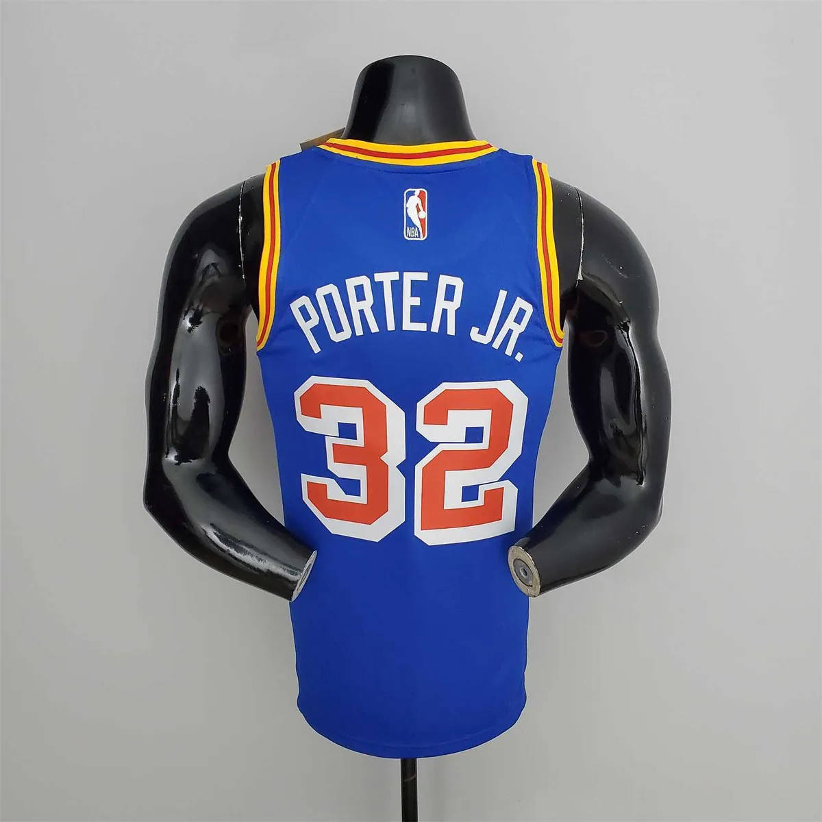 75th Anniversary Porter jr.#32 Warriors Vintage Blue NBA Jersey 7