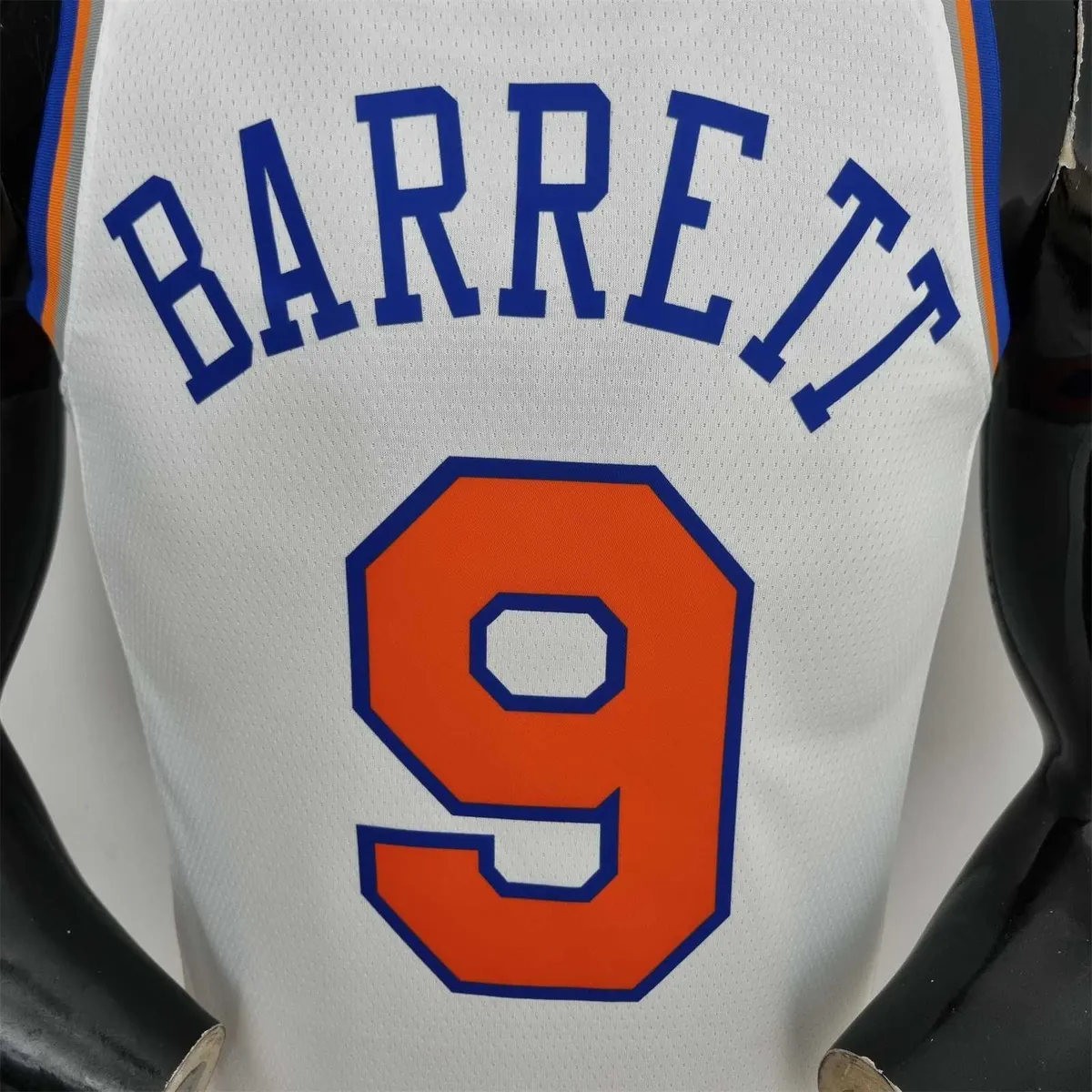 75th Anniversary Barrett #9 New York Knicks White NBA Jersey 2