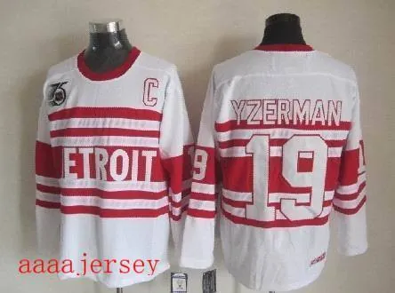 Detroit Red Wings retro ice hockey jersey M-3XL 底特律红翼队复古冰球服 1