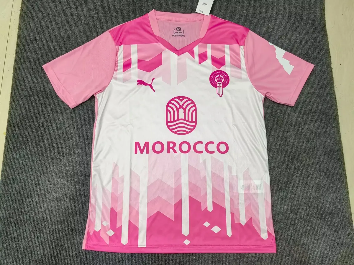 2025 Morocco Special Edition Kit été Pink T-Shirt Football Uniform AAAAJersey Supply Yupoo 3