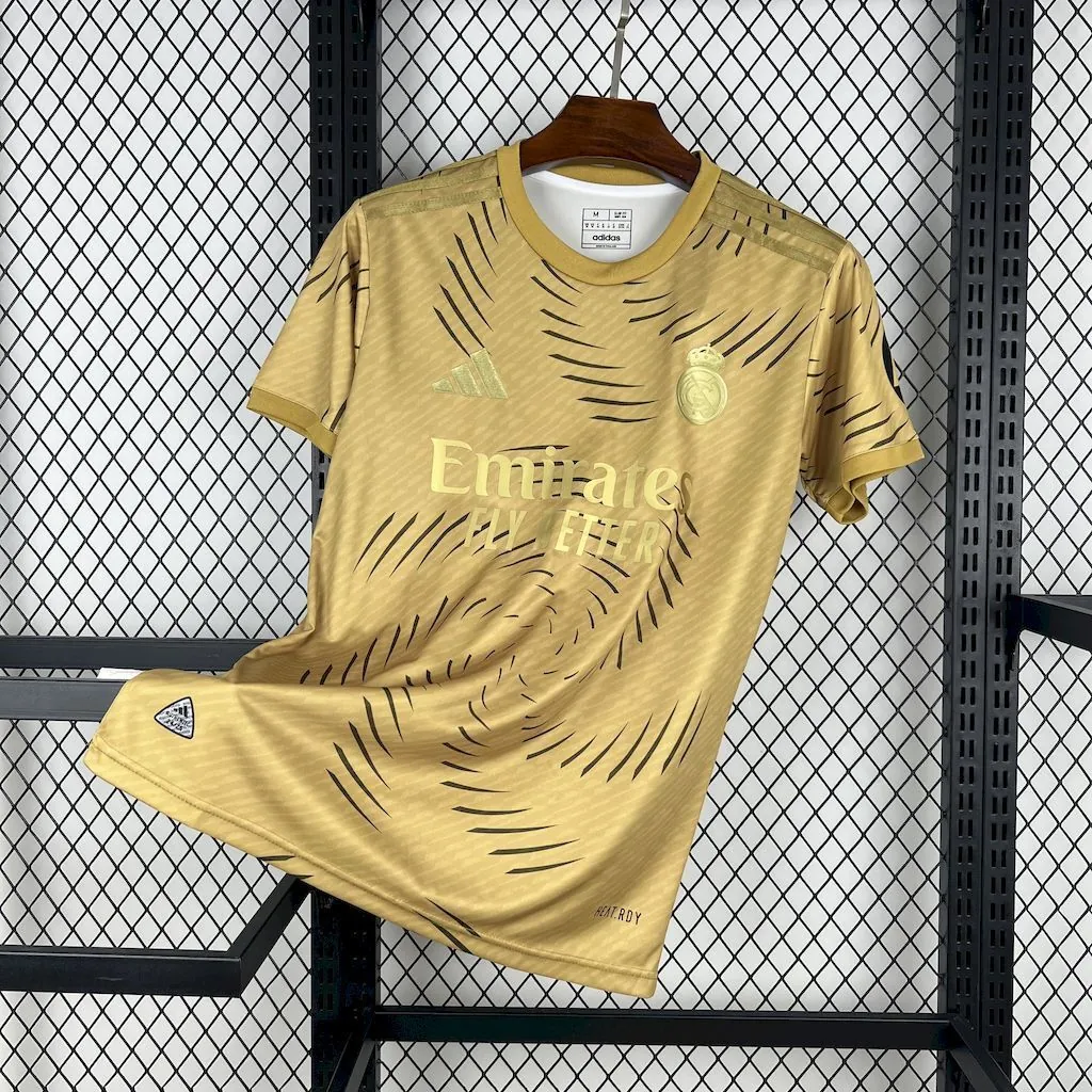 25-26 Real Madrid Gold Special Edition Shirt Football Uniform AAAAJersey Supply Yupoo 5