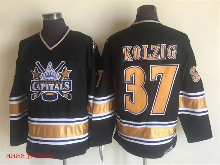 Washington Capitals retro ice hockey jersey M-3XL 华盛顿首都队复古冰球服 3