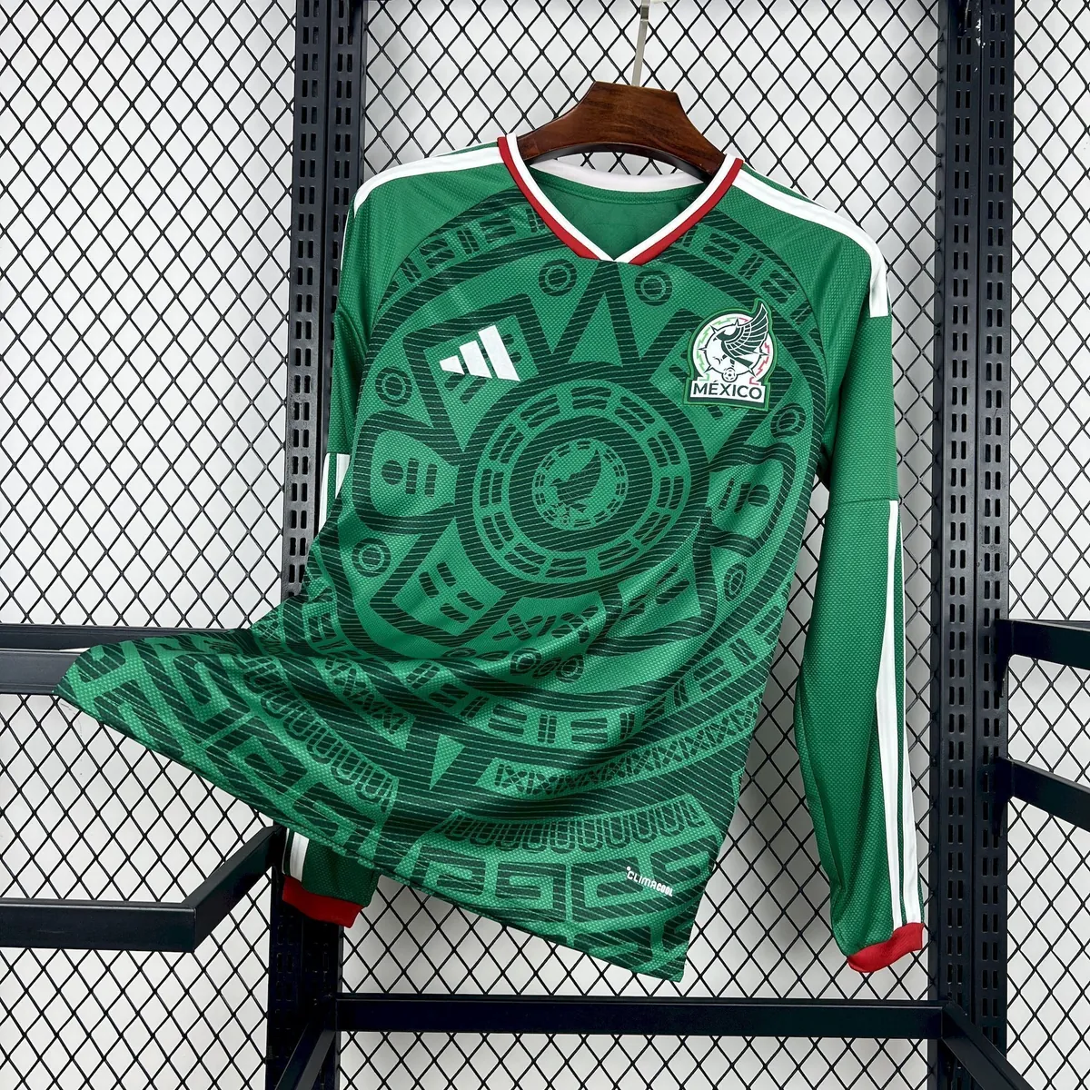 2026 World Cup Mexico Home Kit Football Long Sleeve T-Shirt AAAAJersey Dropship Yupoo 8