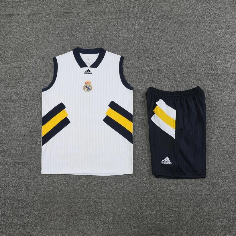 23-24 Real Madrid Training Vest Suits White Sleeveless Kit Soccer Jerseys Yupoo 1