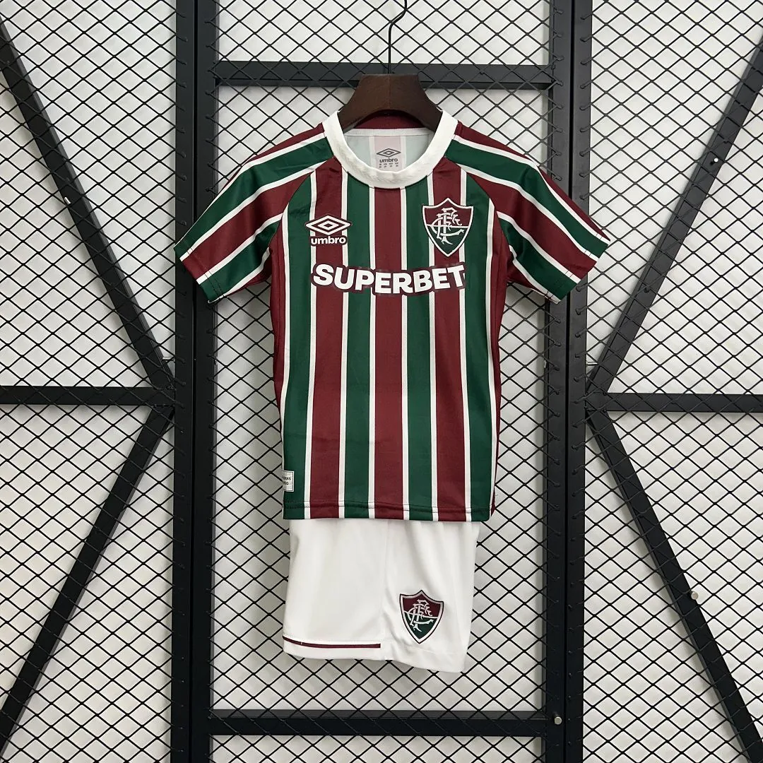 25-26 Fluminense Home Kid Kits Youth Apparels AAAAJersey Supply Yupoo 8