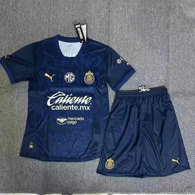 24-25 Chivas Third Kid Kits Youth Apparels Soccer AAAAJersey Yupoo 2