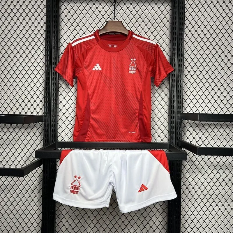 24-25 Nottingham Forest Home Kid Kits Youth Apparels Football AAAAJersey Yupoo 5