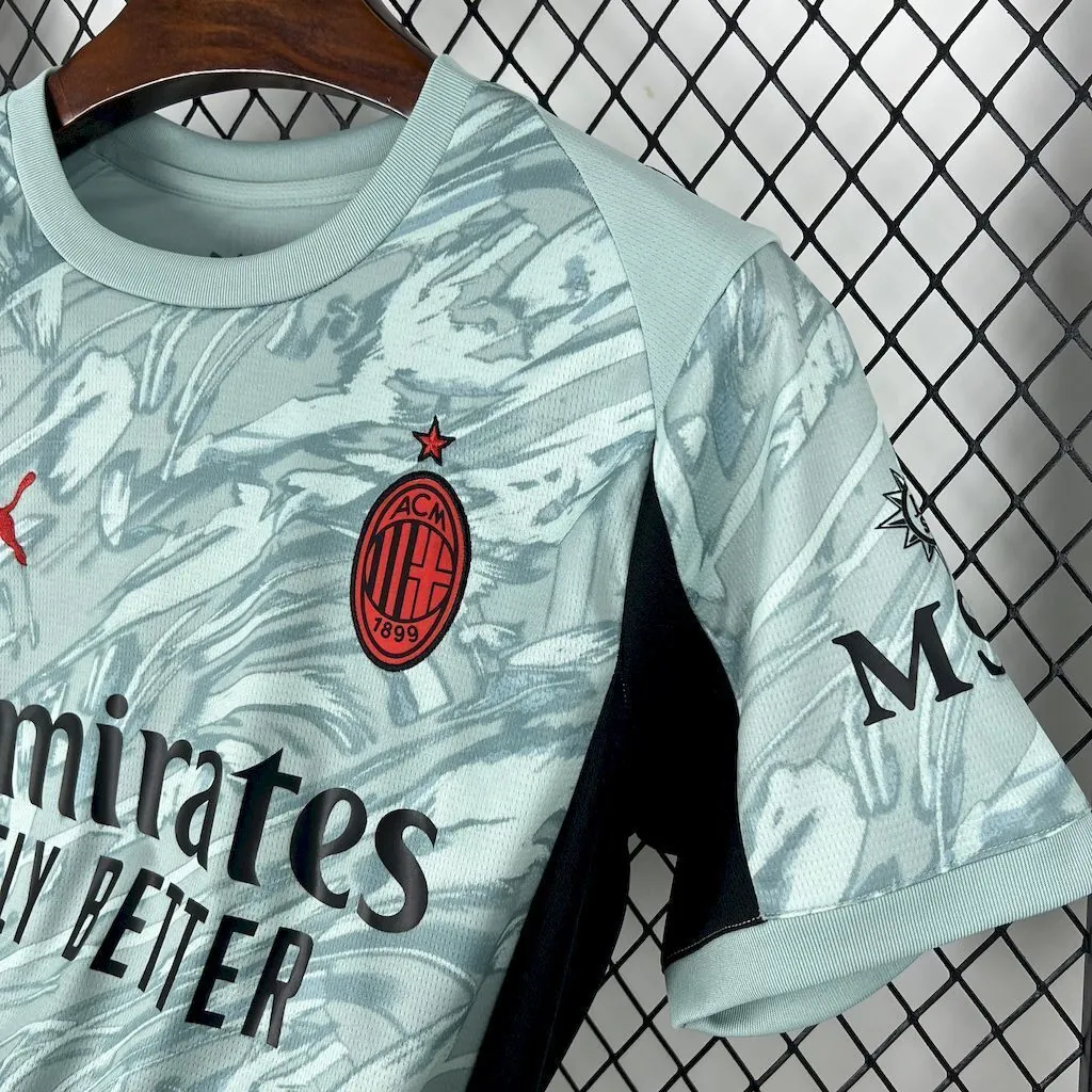 25-26 AC Milan Grenn Goalkeeper Kit Football T-Shirt AAAAJersey Supply Yupoo 5