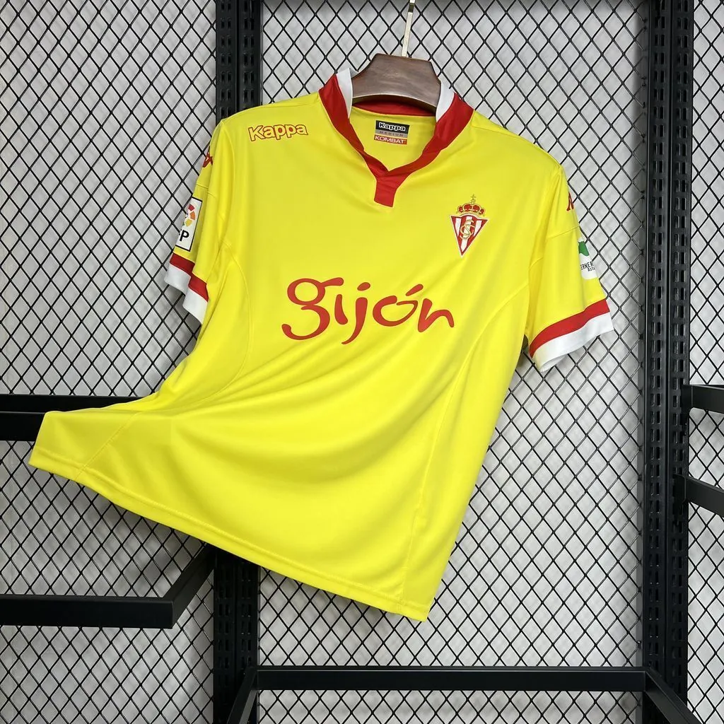 15-16 Sporting De Gijón Away Retro Kit Vintage Shirt Soccer AAAAJersey Yupoo 1