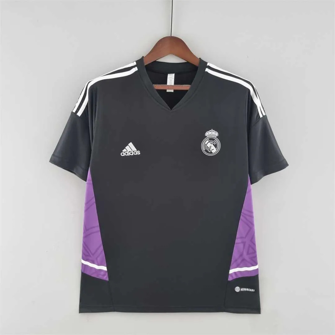22-23 Real Madrid training suit blackpurple border 9