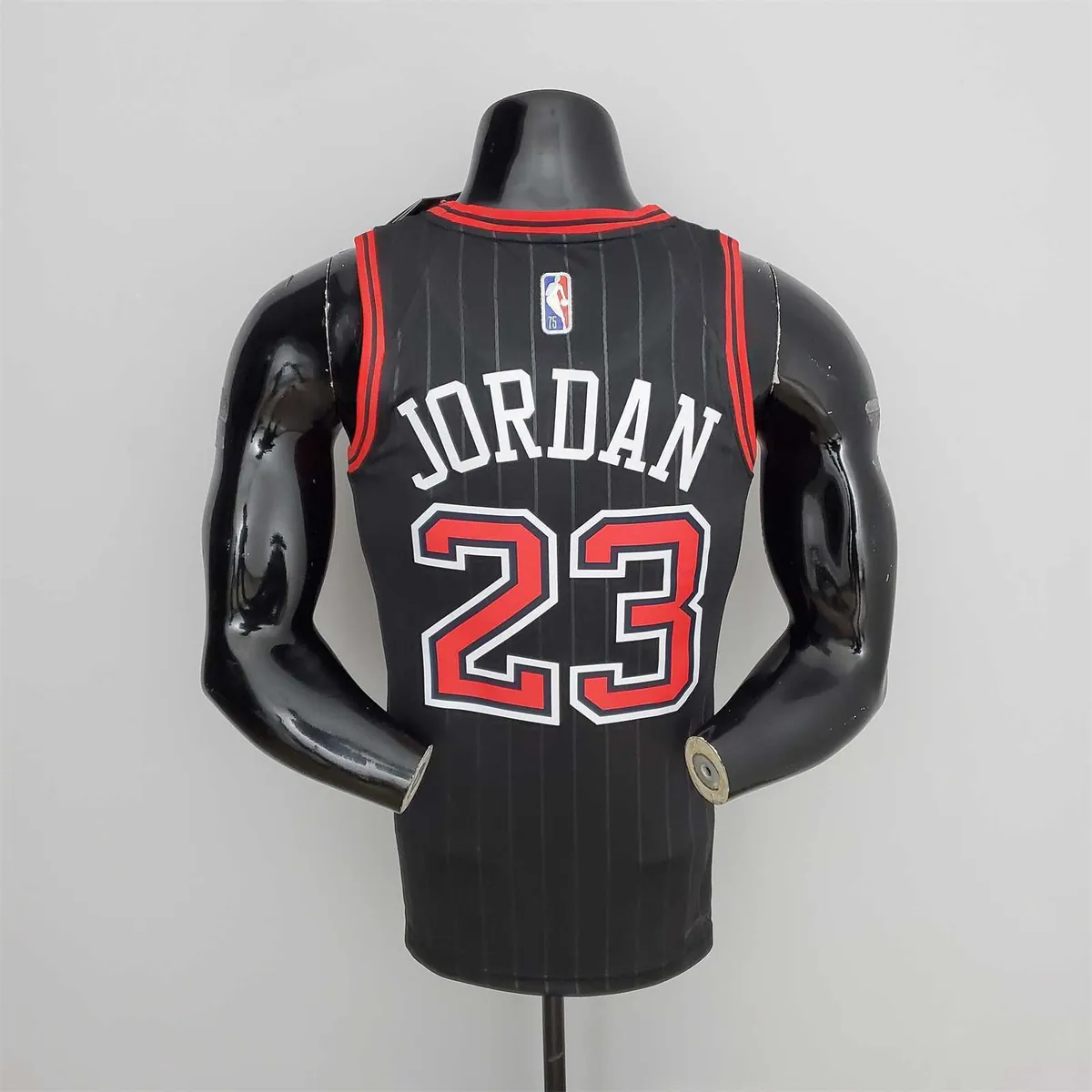 75th Anniversary Jordan #23 Bulls Flyers Black NBA Jersey 1