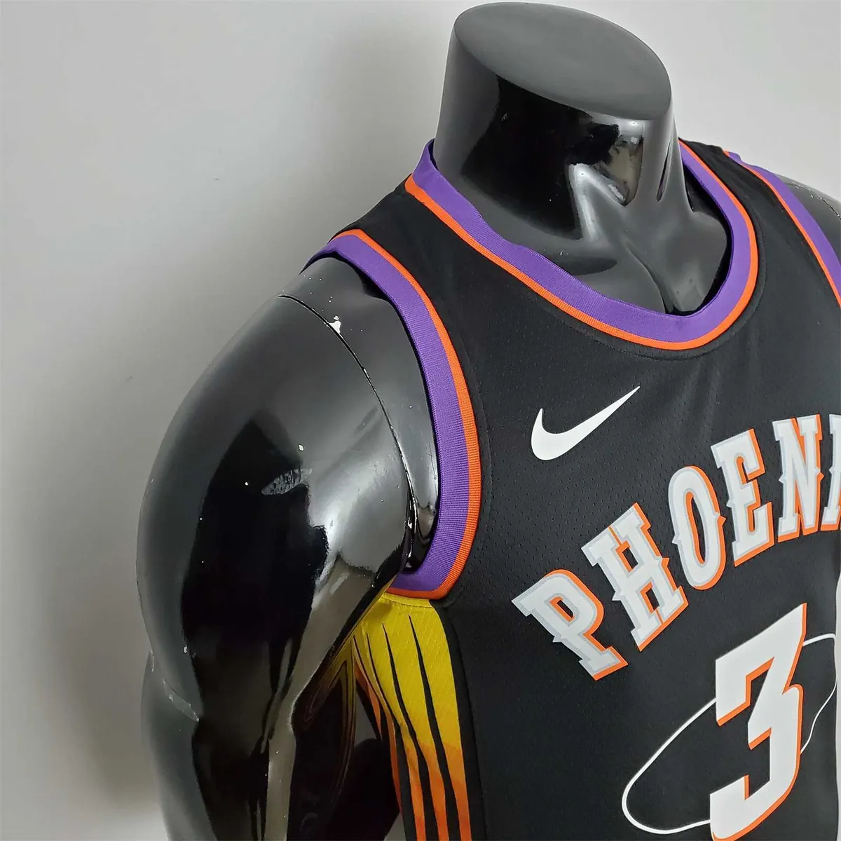 2022 Season Paul #3 Suns City Edition Black NBA Jersey 3