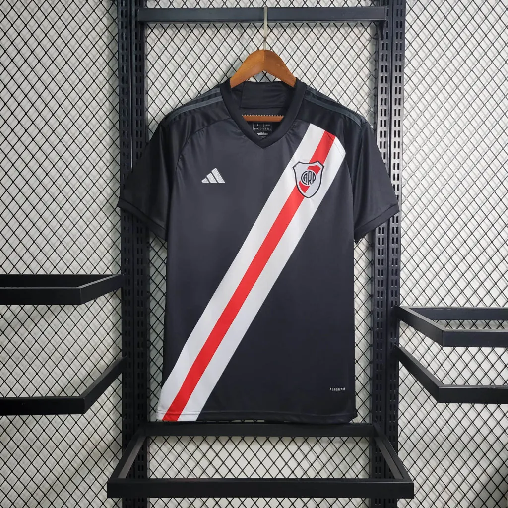 23-24 River Plate Black S-XXL Cheap Soccer Jerseys 6
