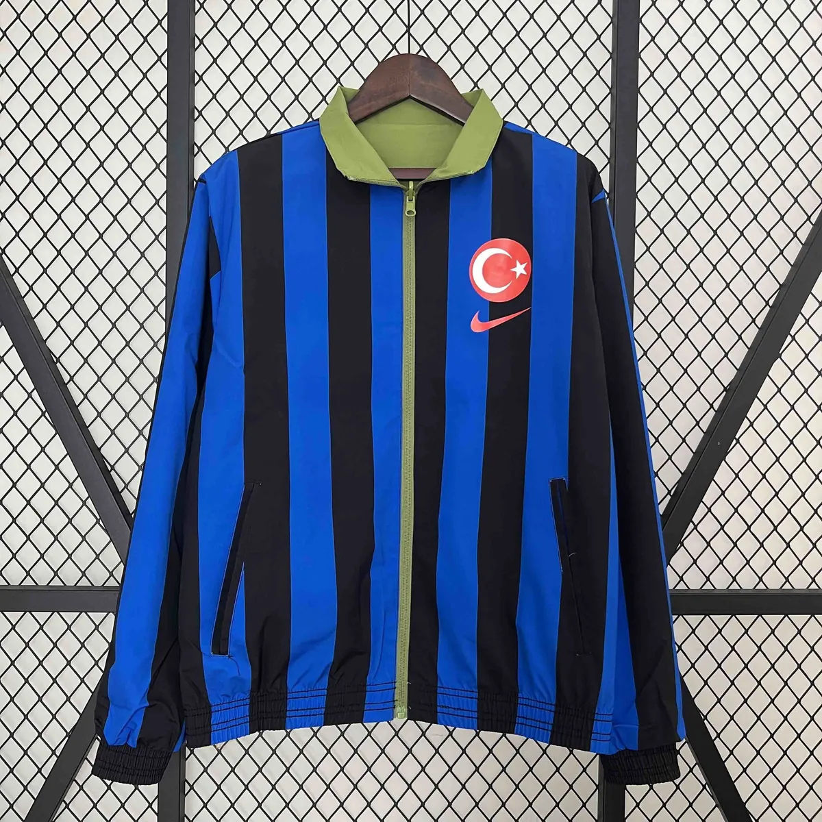 2024 Turkey Trench Coat Reversible Windbreaker Double-Sides Jacket Soccer AAAAJersey Yupoo 1