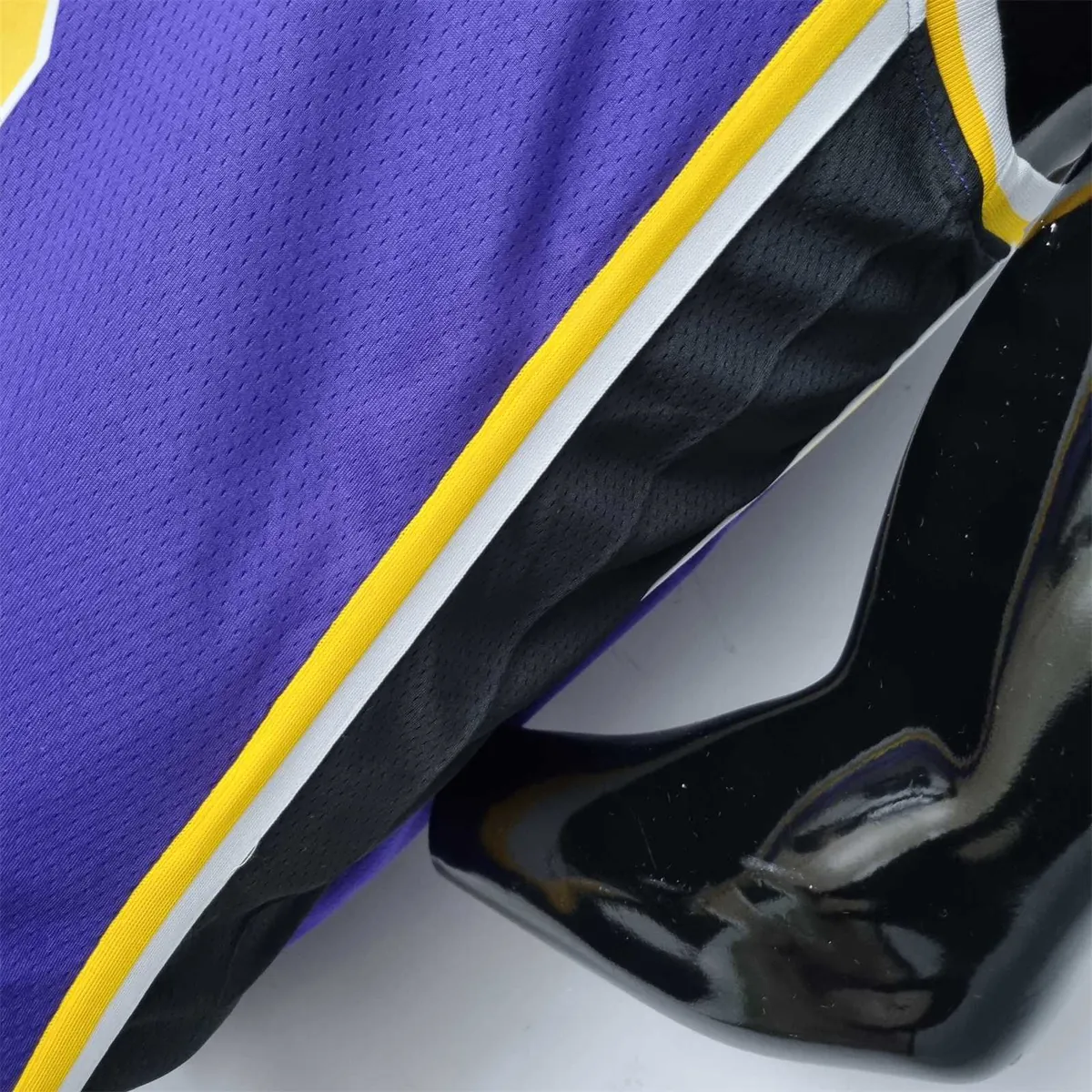 75th Anniversary James #6 Los Angeles Lakers Jordan Purple NBA Jersey 8