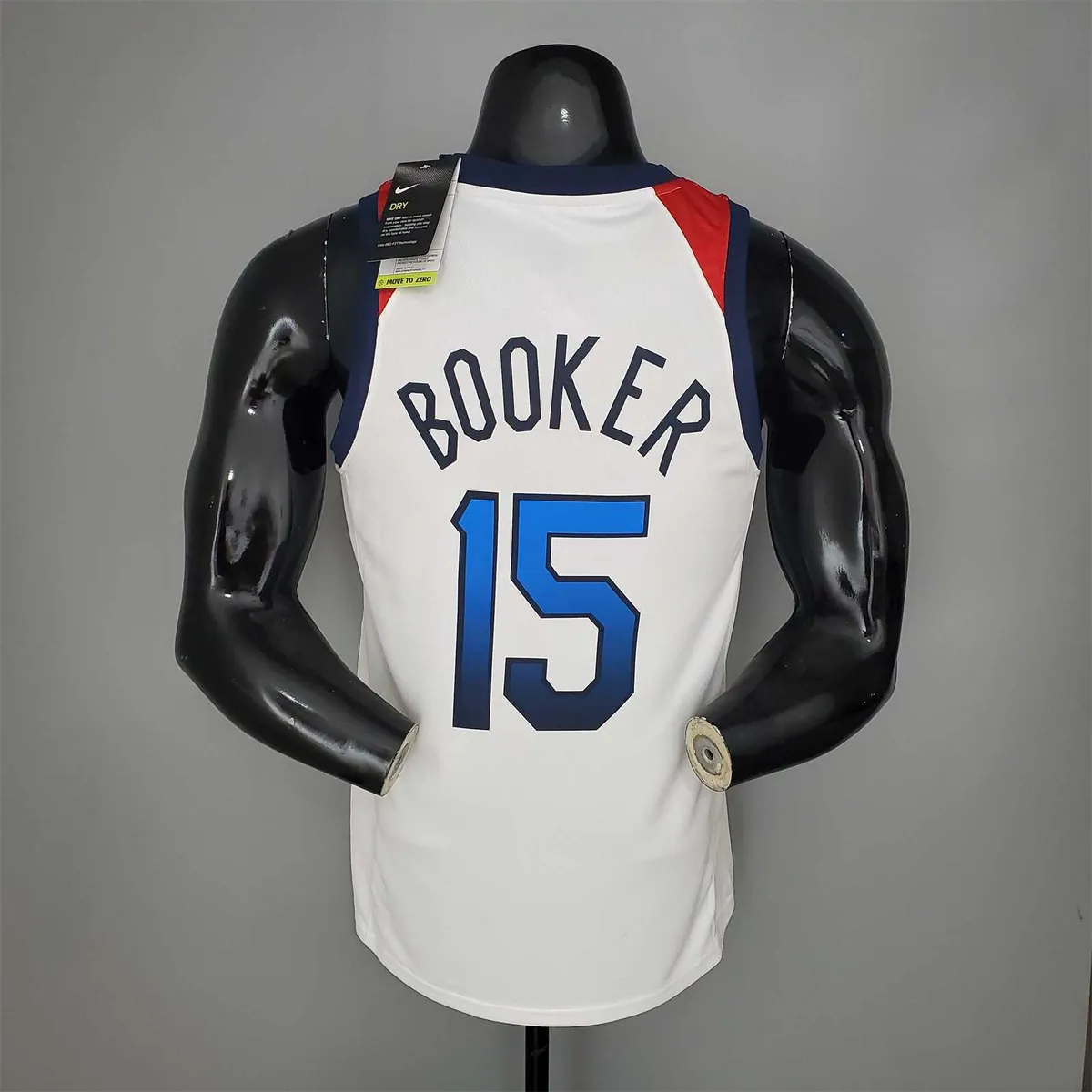 2021 Olympics BOOKER#15 USA Team USA White Red 4