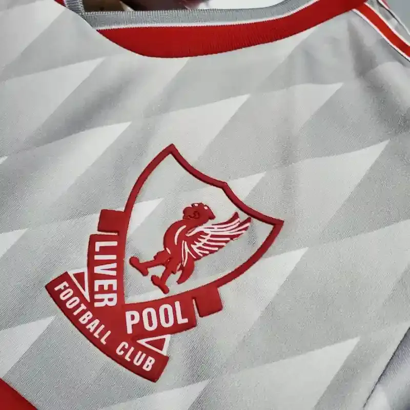 89-91 Retro Liverpool Soccer Jersey Away S-2XL 1