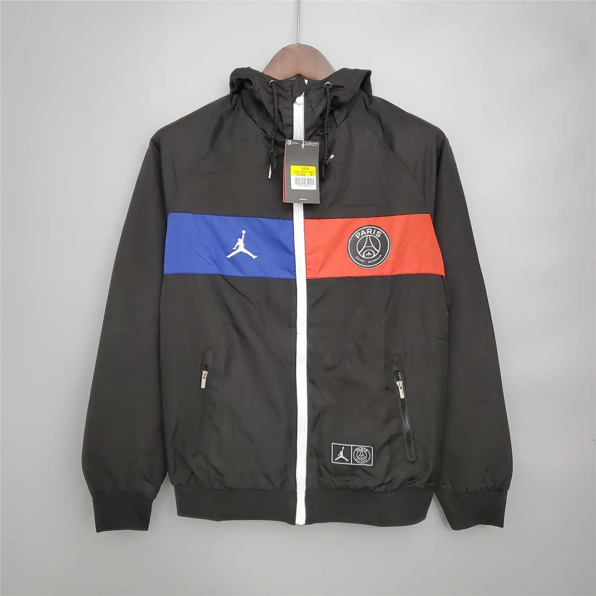 20-21 PSG Black and Blue&amp;Red Windbreaker 8