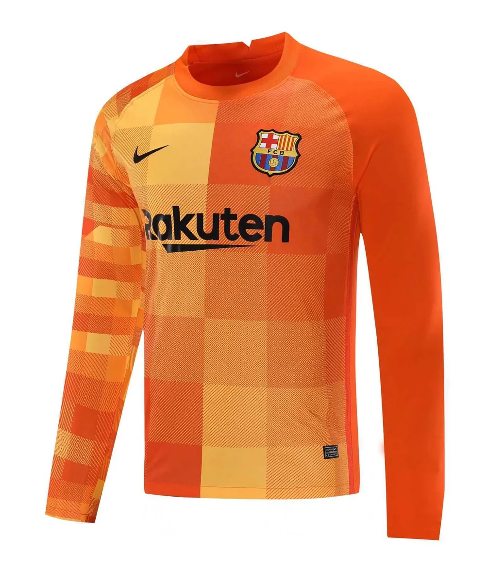21-22 Barcelona orange goalkeeper long sleeve 15