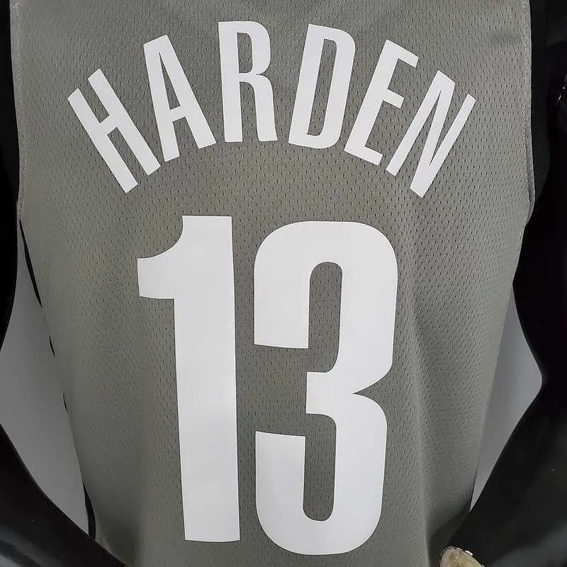 Harden#13 Brooklyn Nets City Edition Gray 5