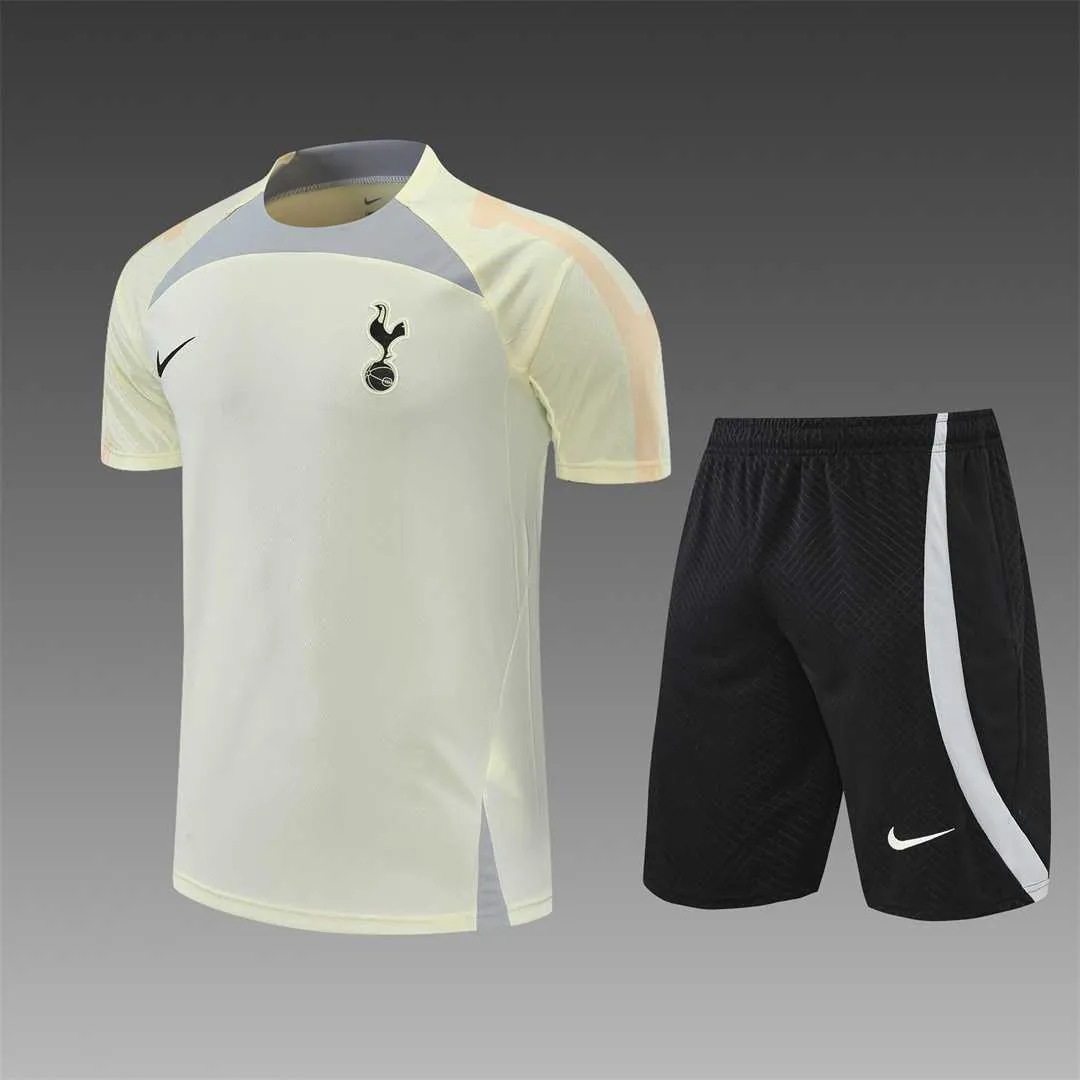 22-23 Tottenham Hotspur training suit short sleeve kit Beige 20