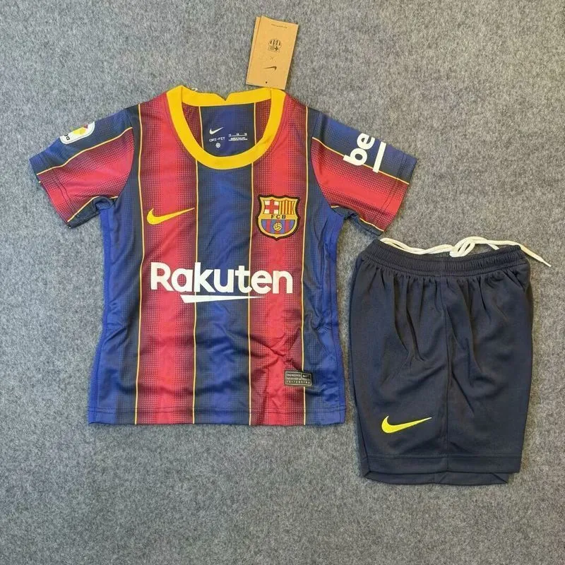 20-21 Barcelona Home Retro Kid Kits Youth Apparels Soccer AAAAJersey Yupoo 2