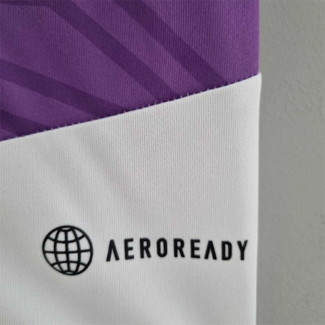 22-23 Real Madrid training suit whitepurple border 4