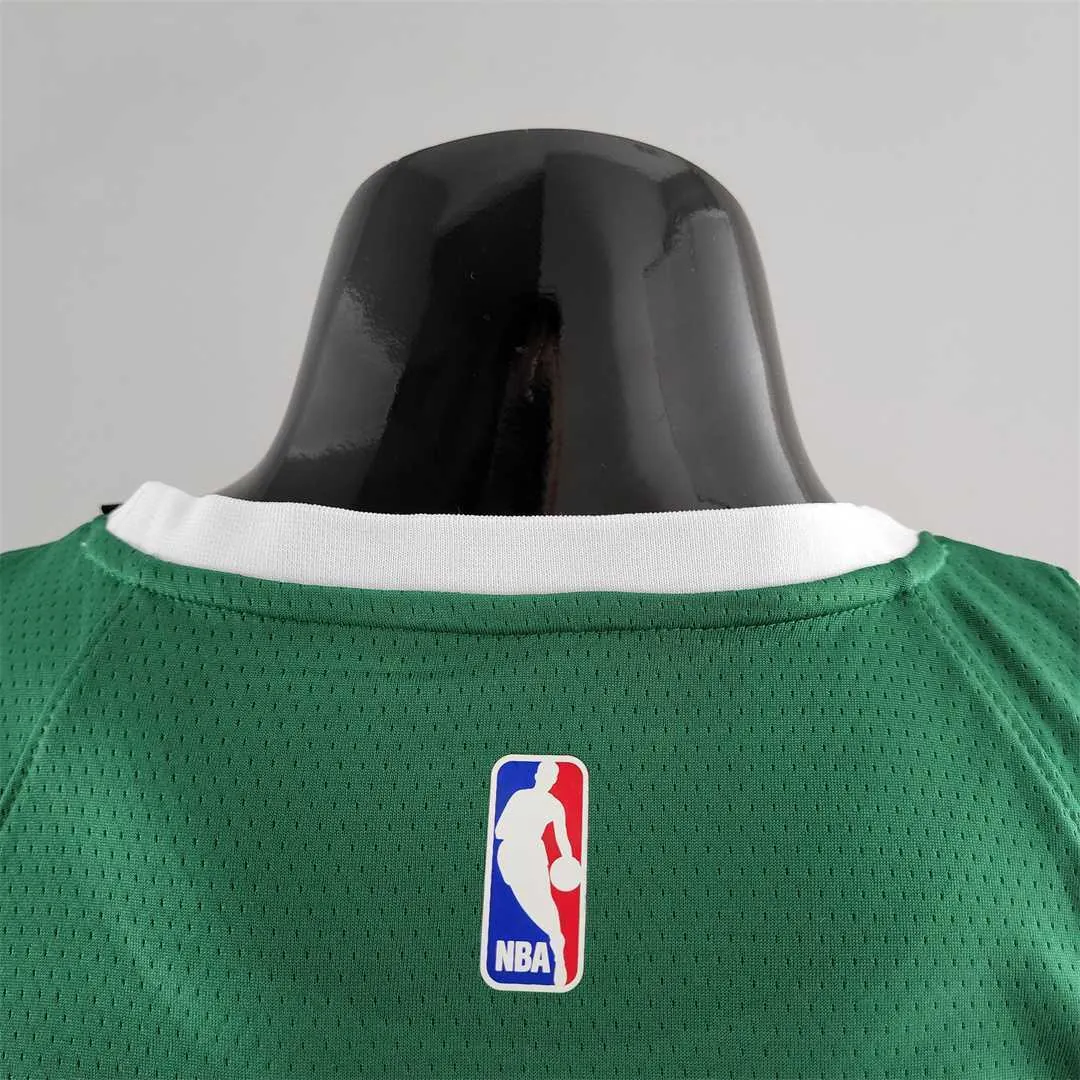 Boston Celtics BROWN#7 Green Gold NBA Jersey 4
