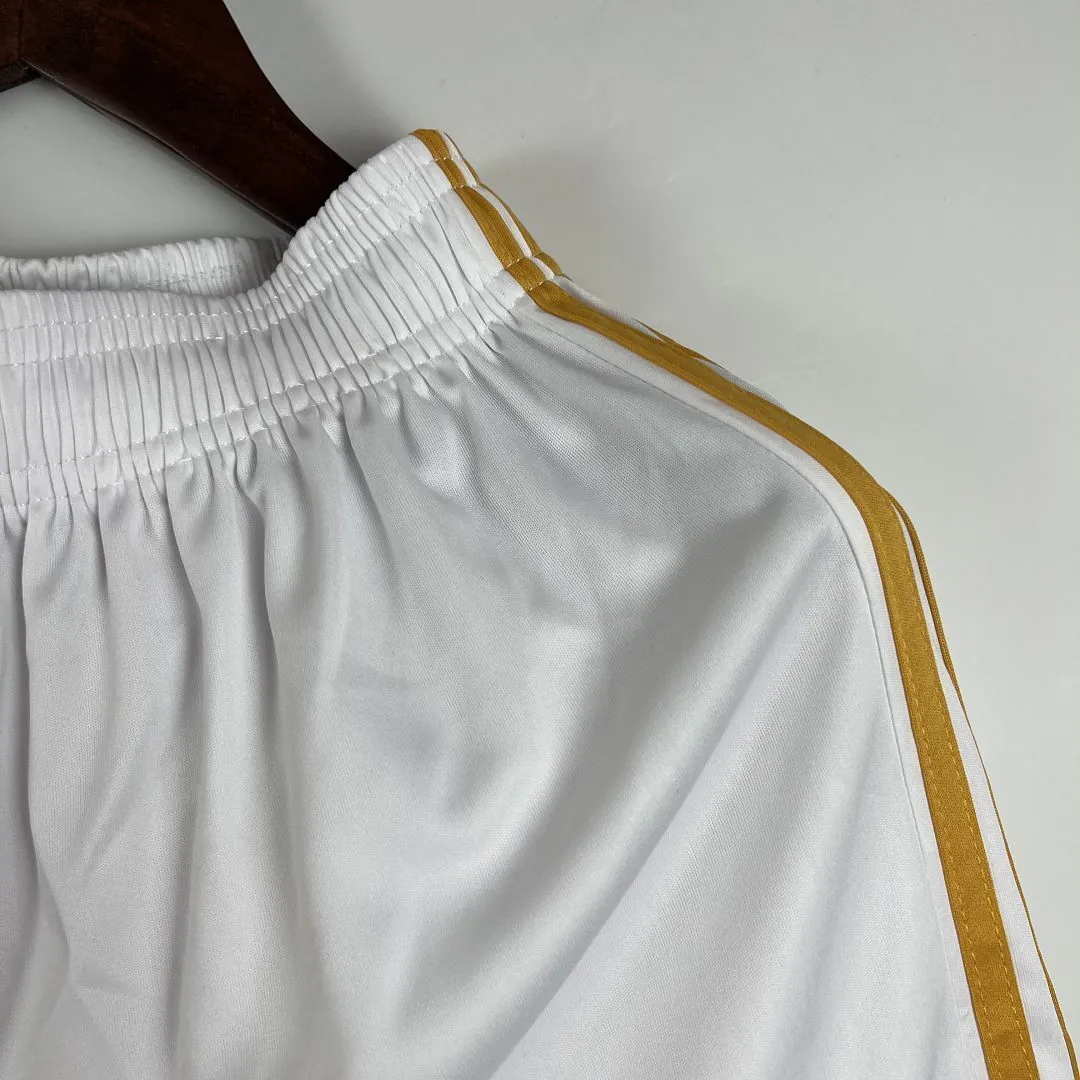 23-24 Real Madrid Home Shorts White Pants Cheap Football Kit 4