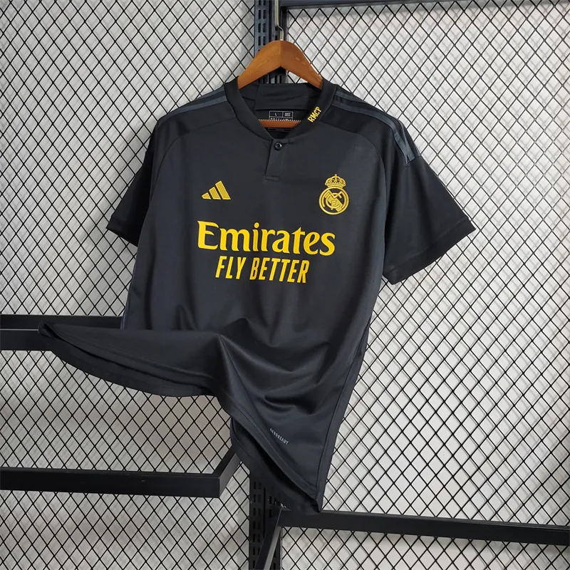 23-24 Real Madrid Third Kit Black Shirt Soccer Jerseys Yupoo 2