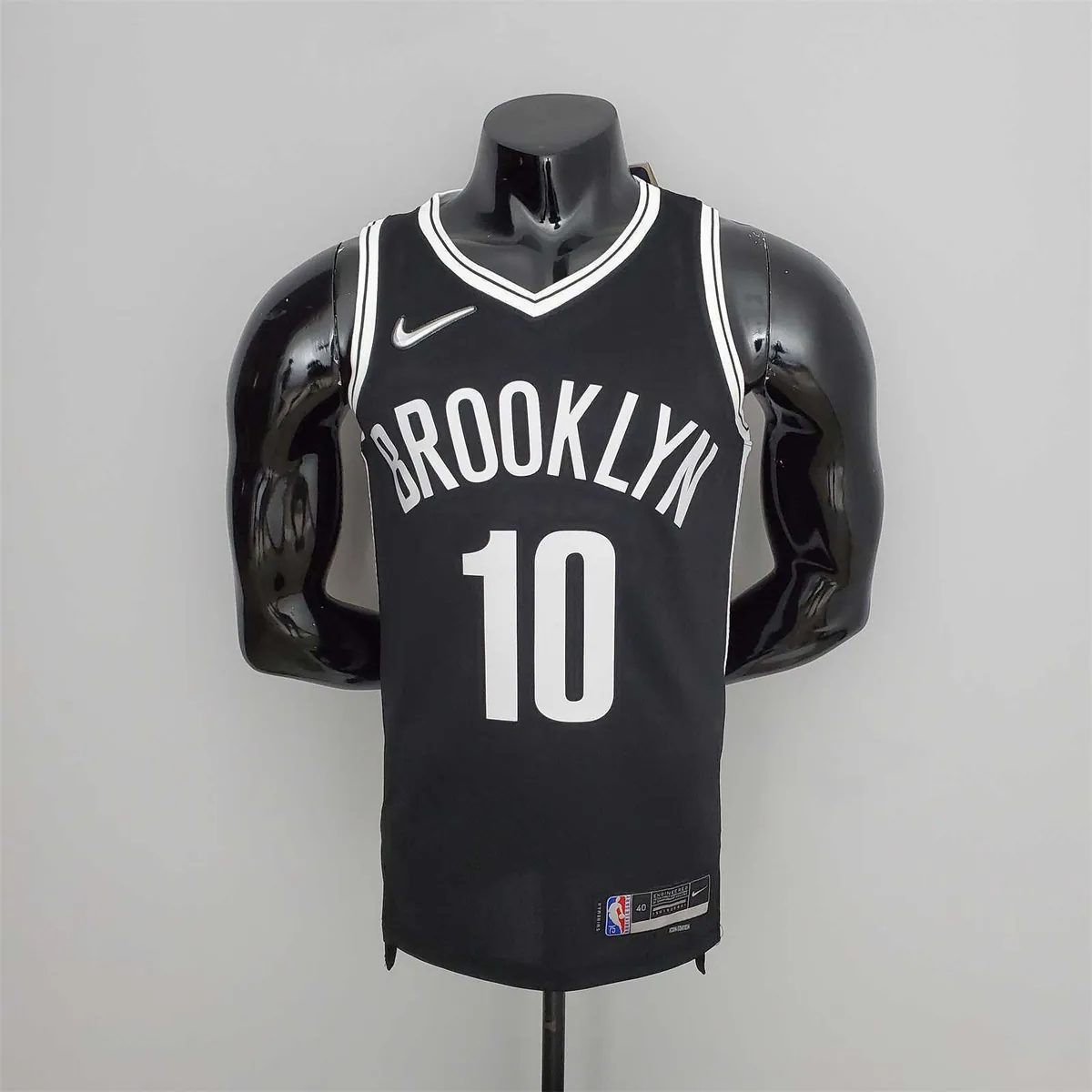 75th Anniversary Simmons #10 Nets Black NBA Jersey 10