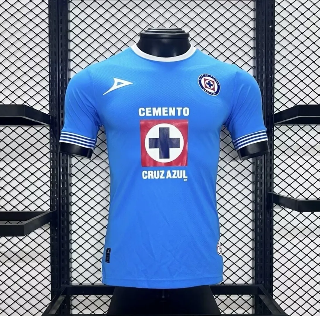 24-25 Cruz Azul Home Kit Player Version Shirt Soccer AAAAJersey Yupoo 3