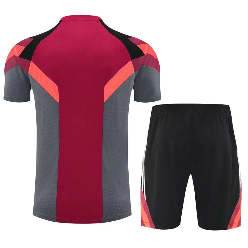 25-26 River Plate Red&Grey Training Kits Football Tracksuits 2