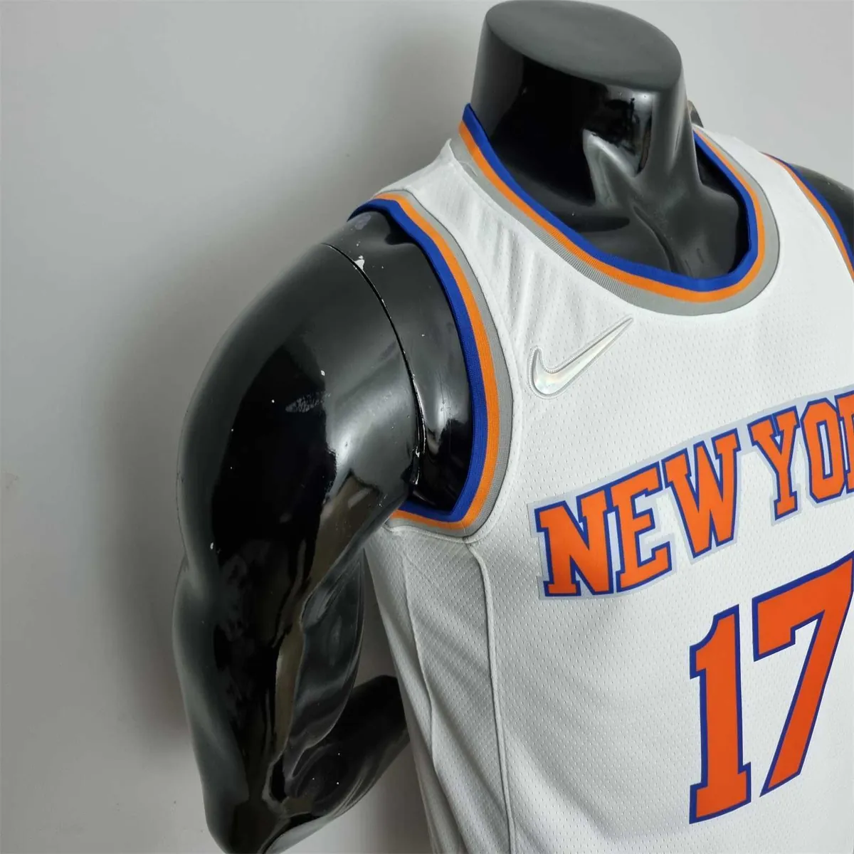 75th Anniversary Lin #17 New York Knicks White NBA Jersey 7
