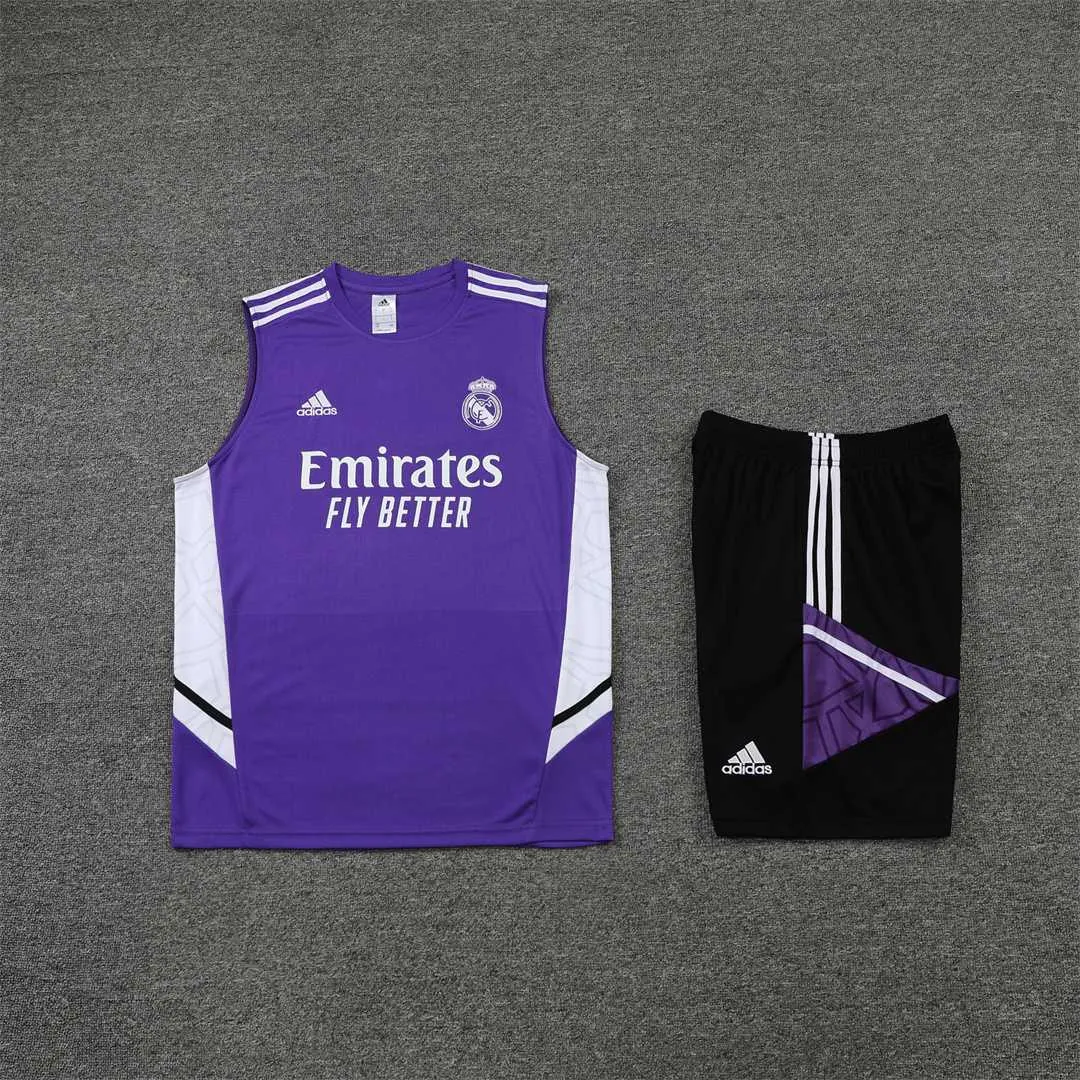22-23 Real Madrid training suit kit Purple 5