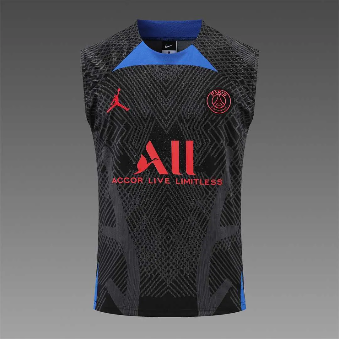 22-23 PSG vest training suit kit Black 7