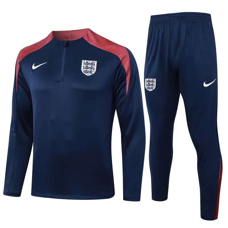 2024 England Long Sleeve Training Suit Football Shirts 3