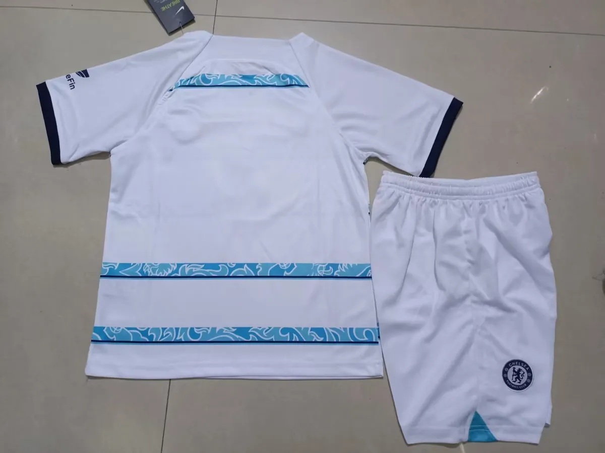 22-23 Chelsea away kids kit 2