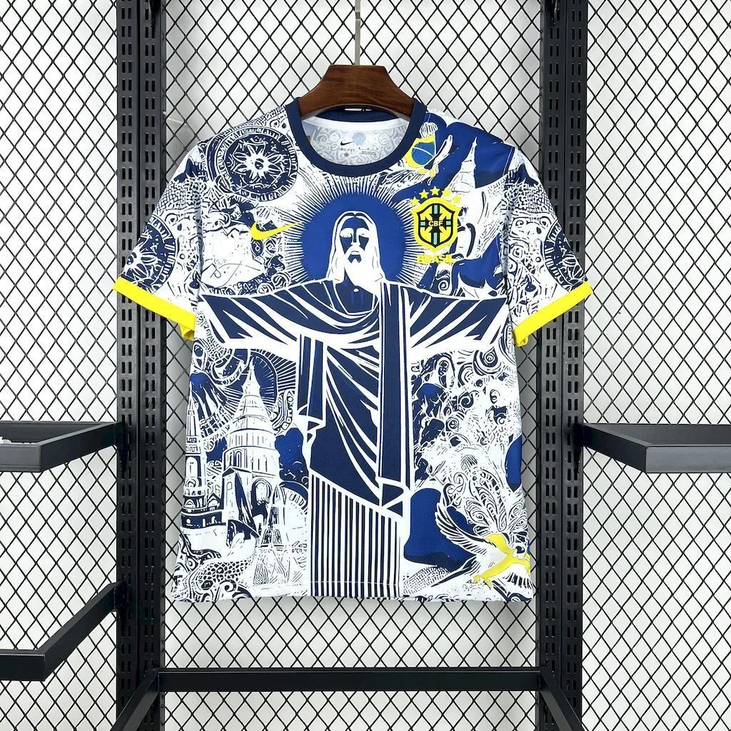 2025 Brazil X Christ Special Edition T-Shirt Football Apparels Soccer AAAAJersey Yupoo 4