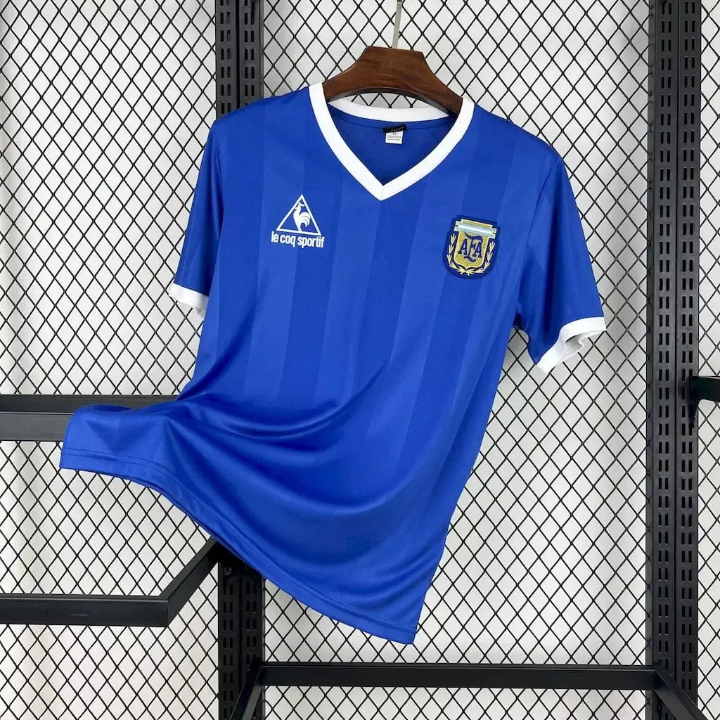 1986-87 Argentina Away Retro Kit Football Shirt AAAAJersey Supplier Yupoo 4