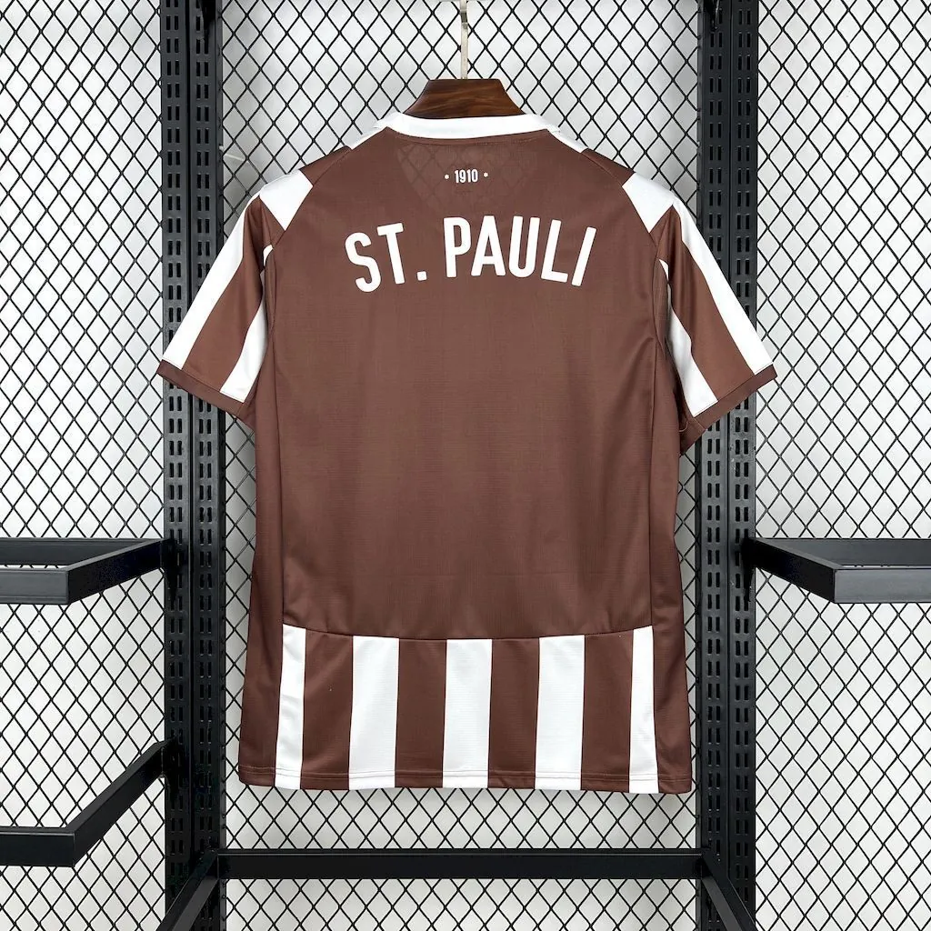 25-26 St Pauli Home T-Shirt Football Apparels Soccer AAAAJersey Yupoo S-2XL 6